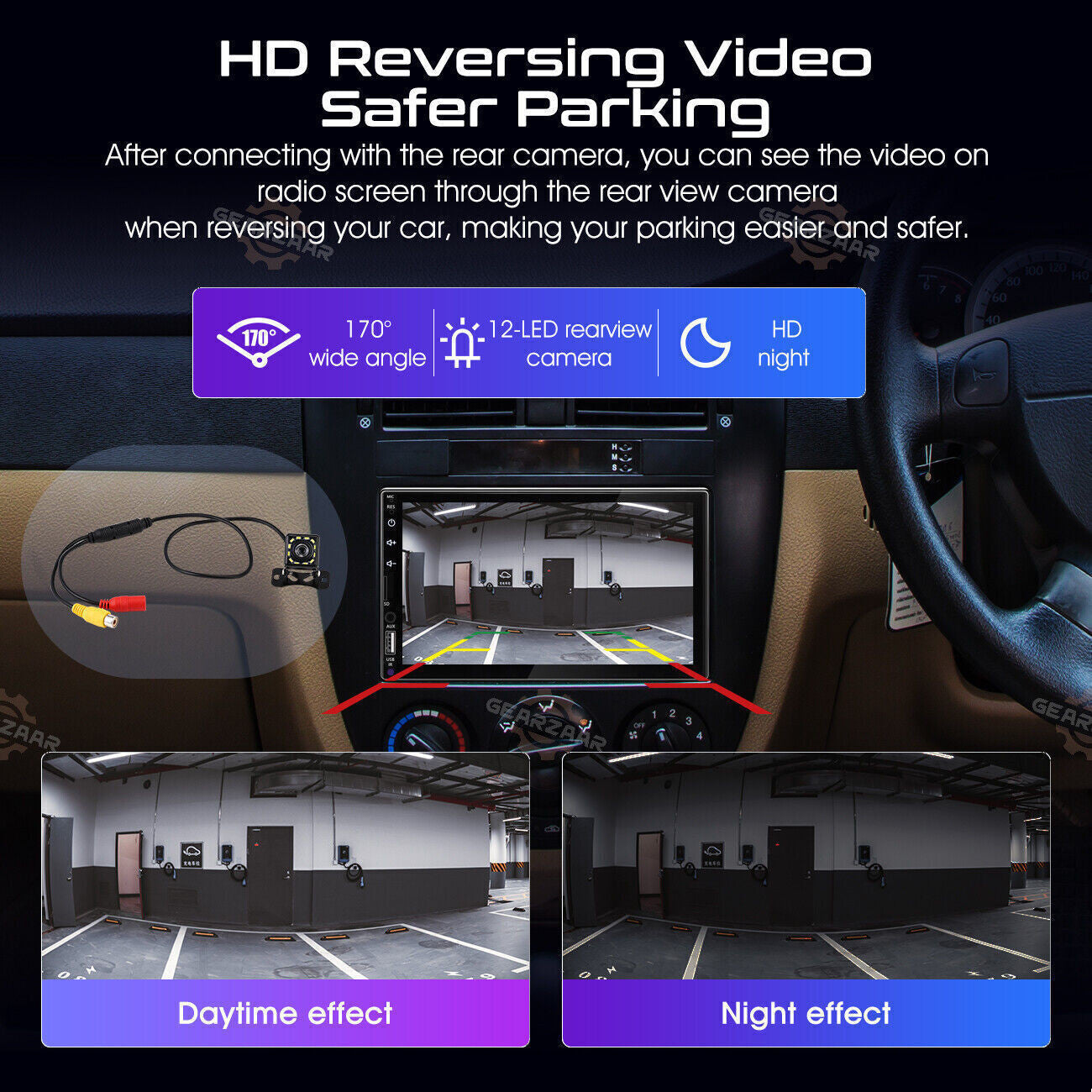 7Car For Apple Carplay Radio Android Auto Touch Screen Stereo Bluetooth FM SY