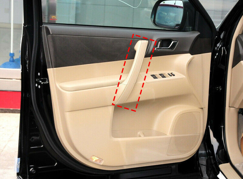 4X for Toyota Highlander 2008-2013 Peach Wood Grain Interior Door Armrest Panel