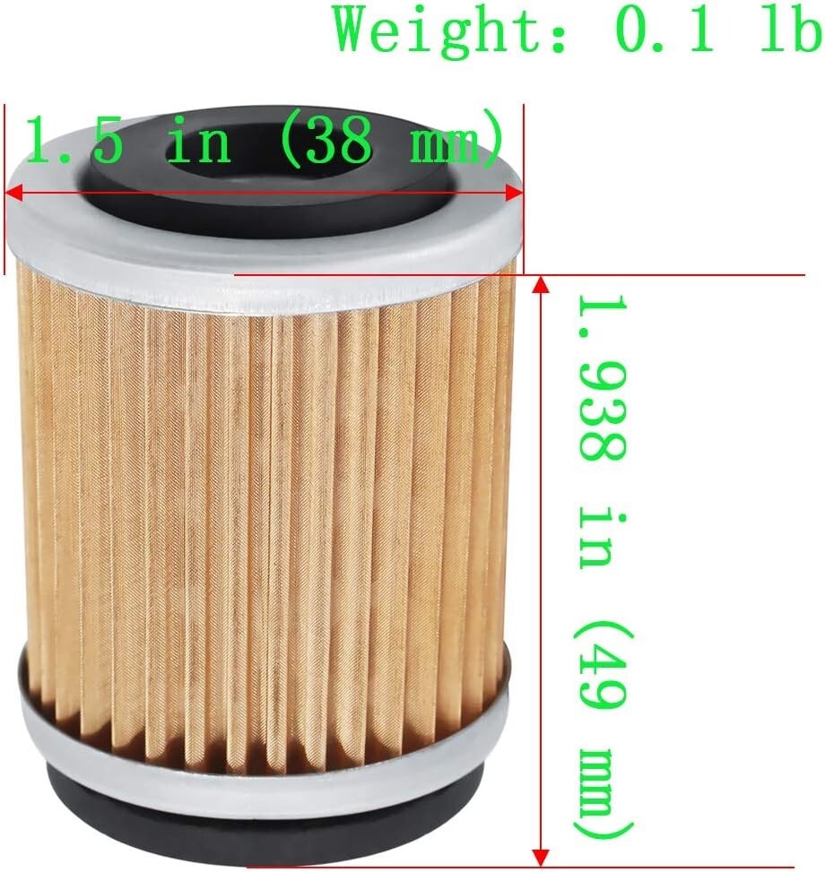 Oil Filter for Yamaha YFM225 Moto-4 225 1986-1990/YTM200 Tri-Moto 200 1983-1985