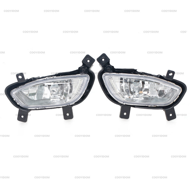 1. Dual front bumper fog lights for Kia Rio SEDAN 2012-2015 driver and passenger side.