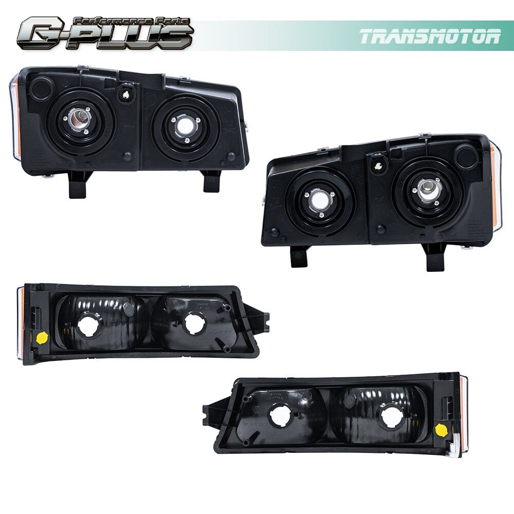 Suitable for 03-06 Silverado chrome clear corner headlights + taillights