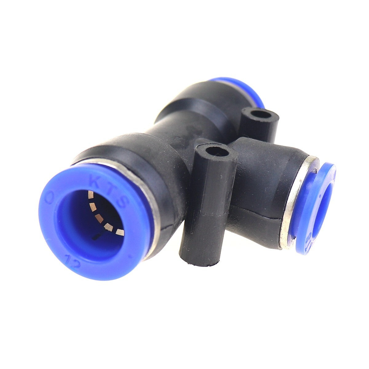6-pack of pneumatic emission reduction T-shirts with integrated push-in fittings, OD 1/2 to OD 3/8
