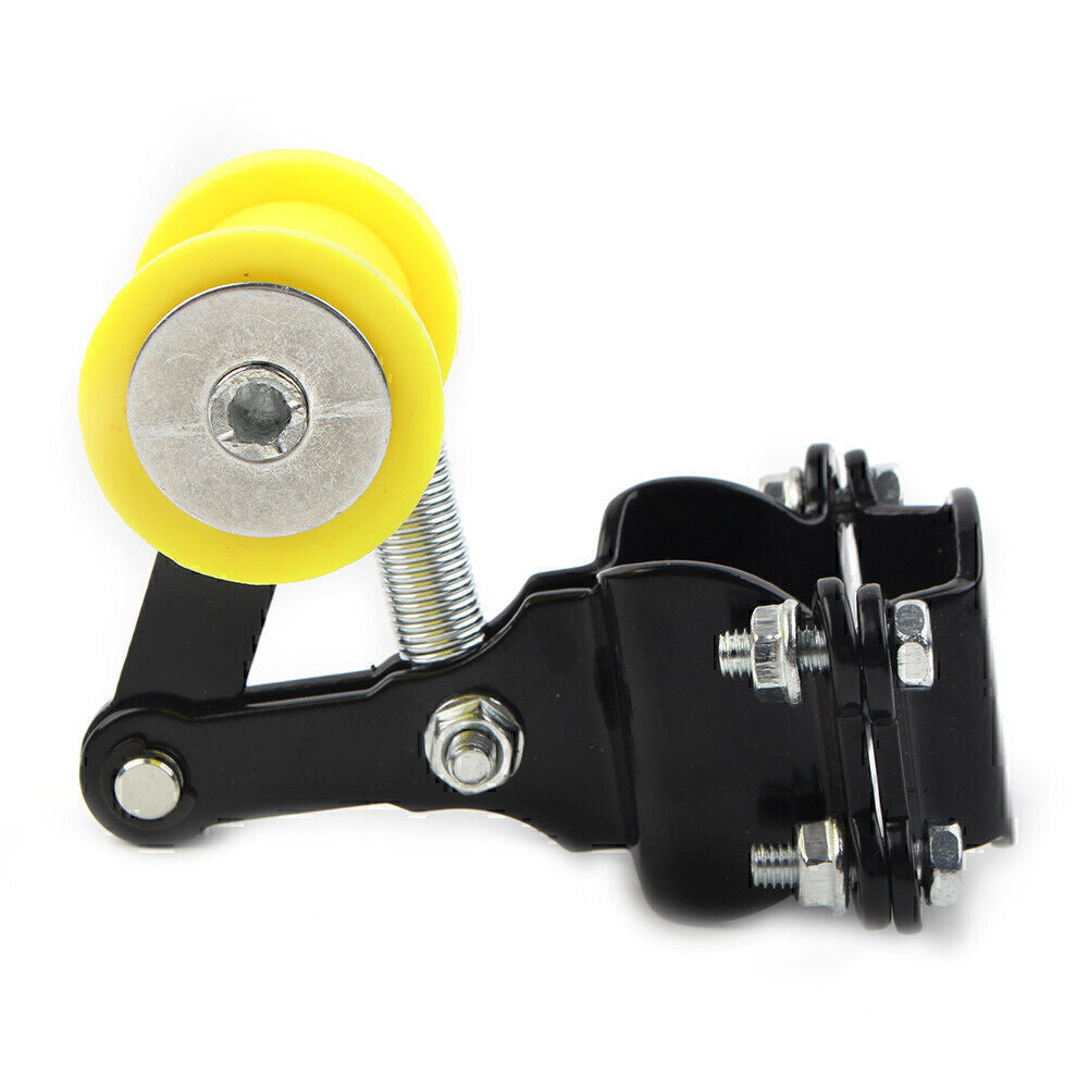For Dirt Bike ATV Motorcycle Yellow Bolt On Chain Tensioner Roller Adjuster