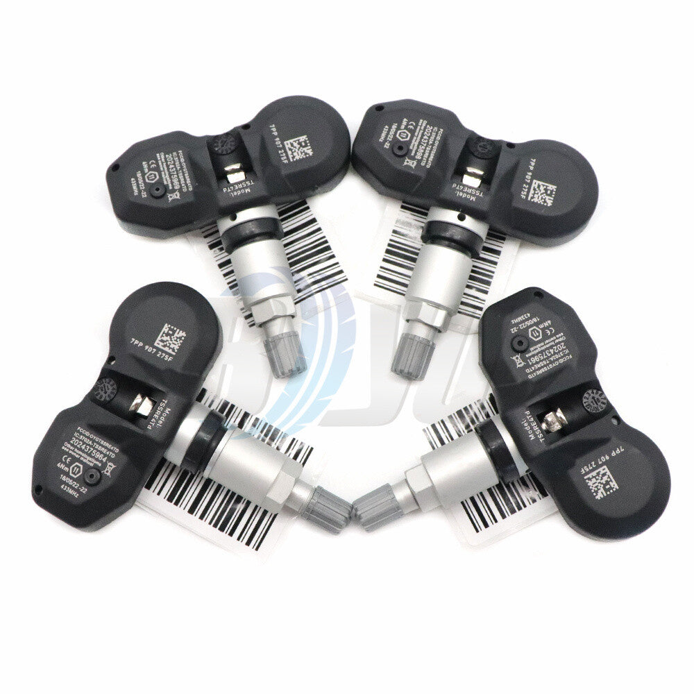 7PP907275F TPMS Tire Pressure Sensor 433MHZ for Audi A4 A6 for A8 Q7 R8 for VW 4pcs