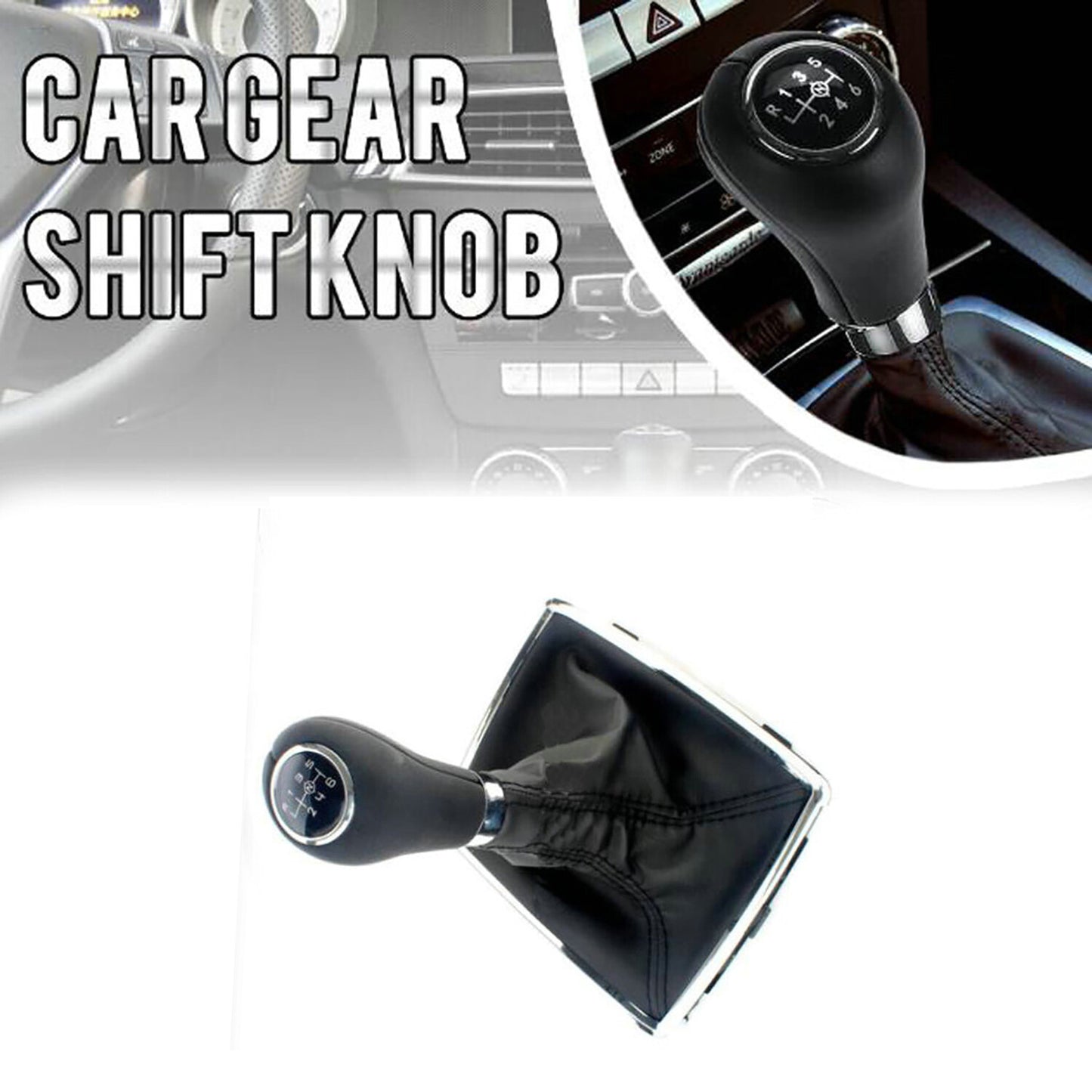 6 Speed Gear Shift Knob Boot A20426760109 for Mercedes-Benz W204 C200 C180 C280