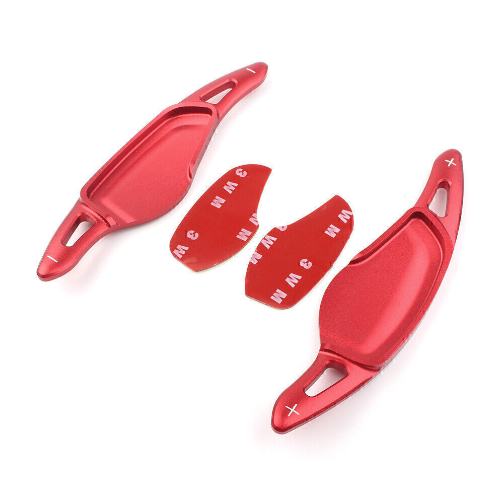 A pair of Alu steering wheel paddle shifters, extended version, suitable for BMW 5 Series, 7 Series, X3, X4, X5