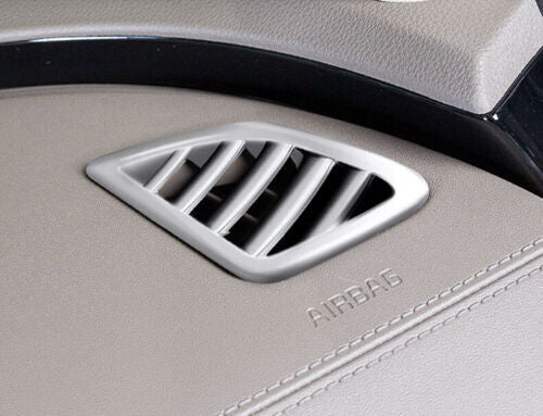 Silver Front Upper Side Air Vent Outlet Cover Trim for Kia Carnival 2022-2023ABS