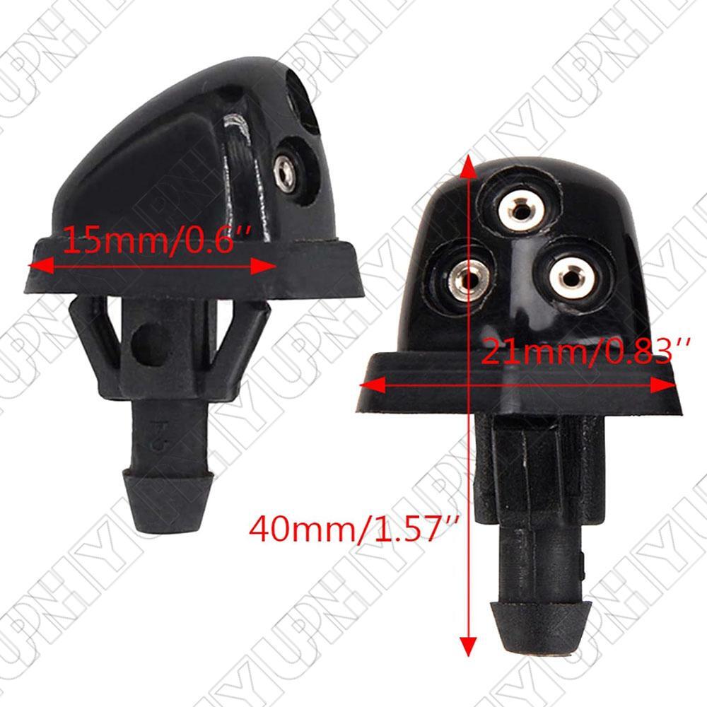 2¡Á Front Windshield Washer Wiper Spray Nozzle for Suzuki Grand Vitara 3834056K00