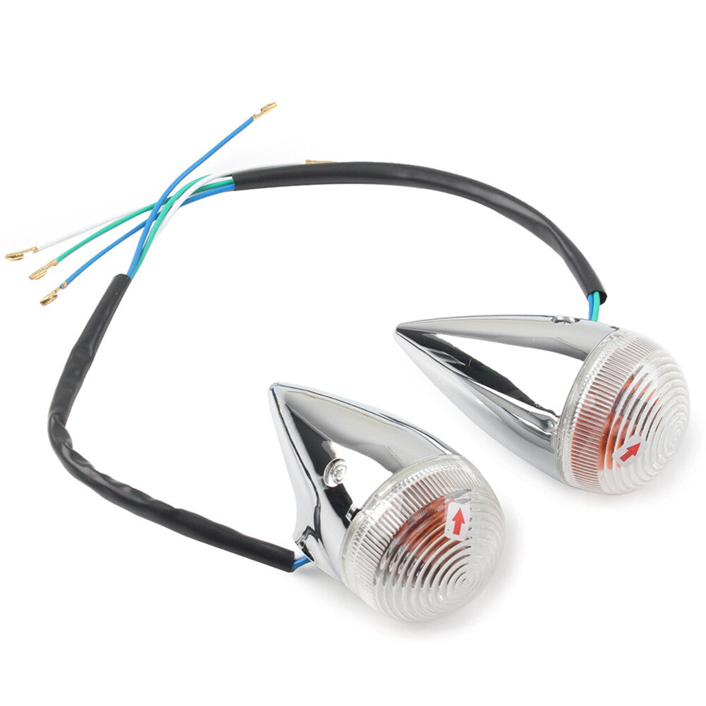 Front Turn Signal Light Lamp Clear Lens Fit for Yamaha XV1900 2006-2013 2PCS