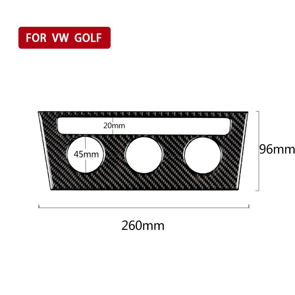 Carbon Fiber Conditioner Switch Trim Cover Type A for VW for Golf 7 2013-2017