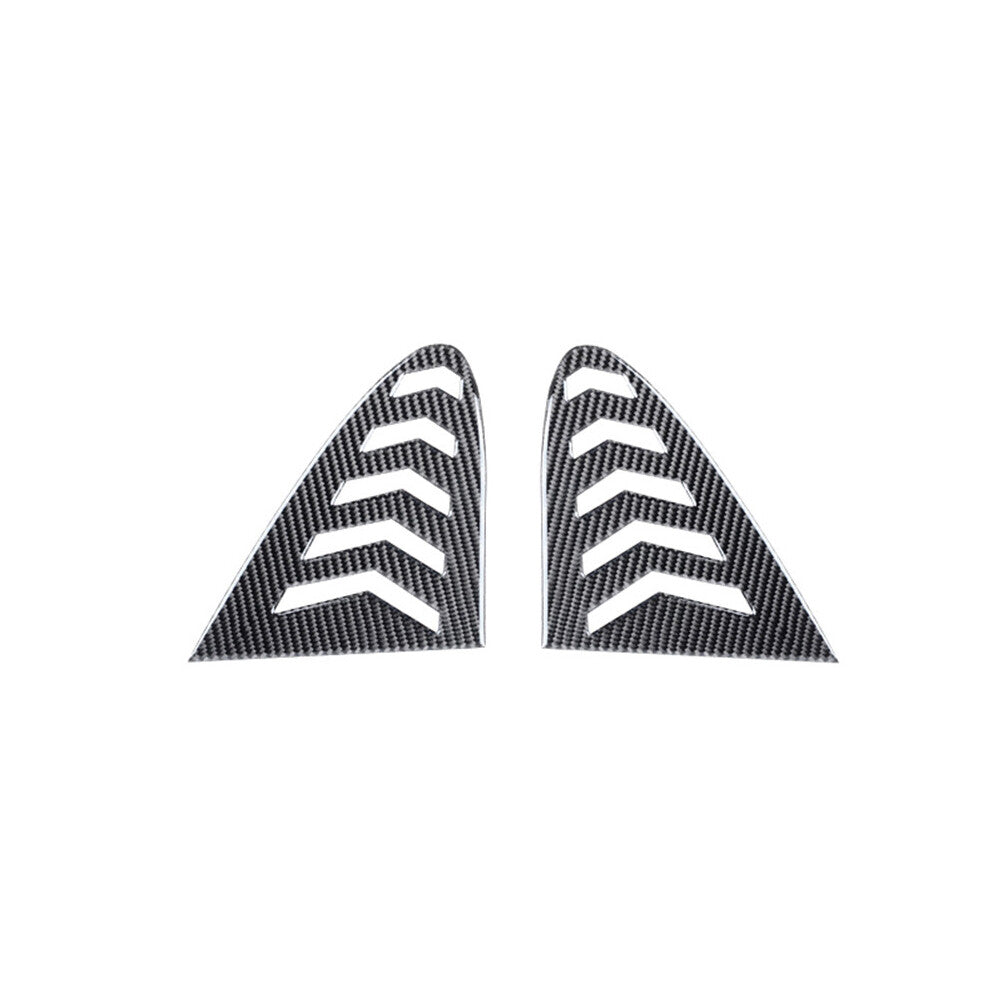 2pcs carbon fiber rear triangle glass trim for Porsche Taycan 2019-2022
