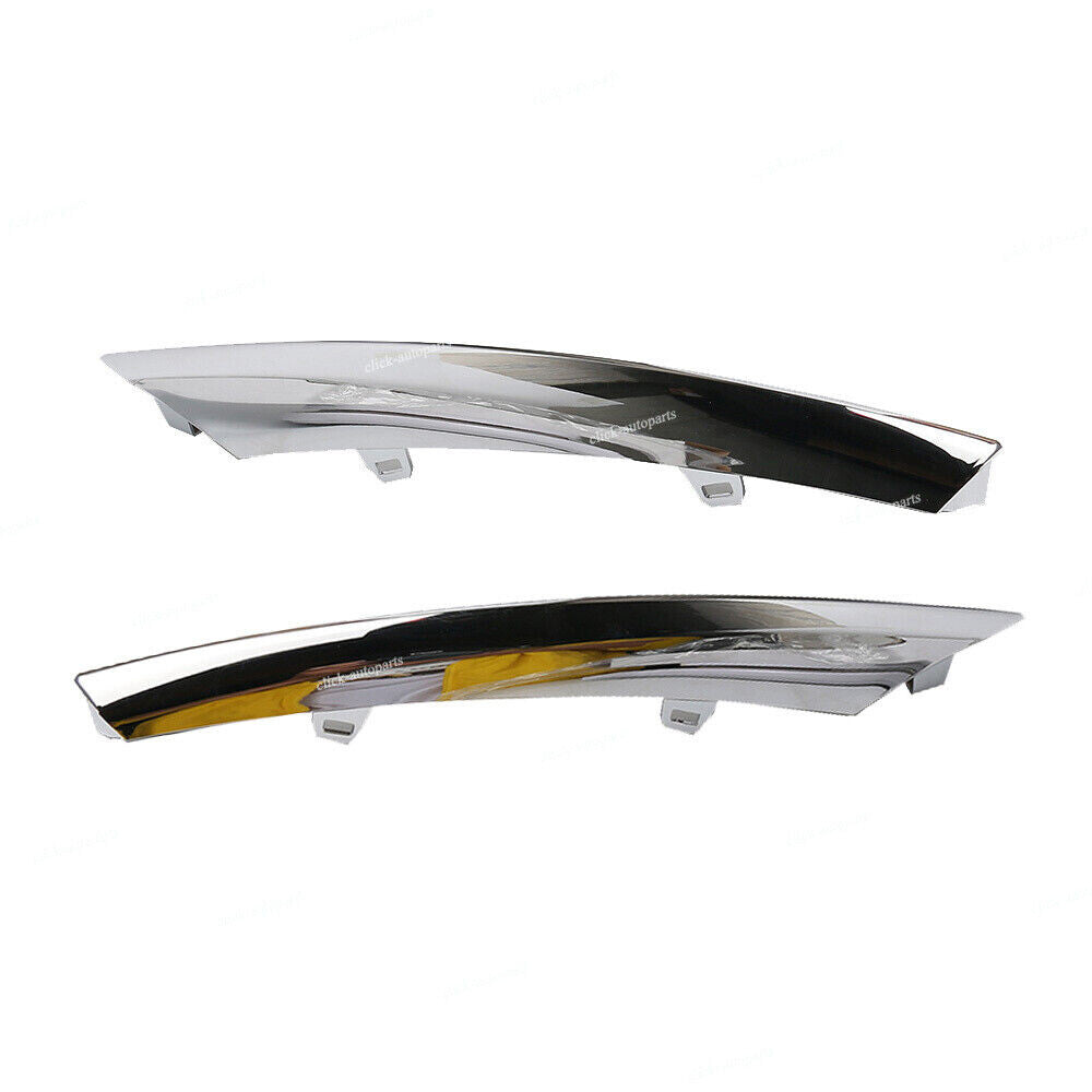 Pair Chrome Lower Bumper Molding Trim For 2010-2015 for JAGUAR XJ LeftRight