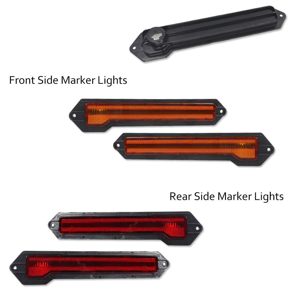 4-pack of amber and red front and rear marker lights for 1970-72 for Chevrolet Monte Carlo