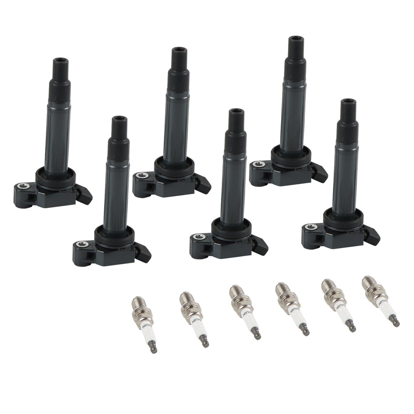 6X Ignition Coils + Spark Plugs For 2001-2010 for Toyota Highlander 3.3L V6 UF-267