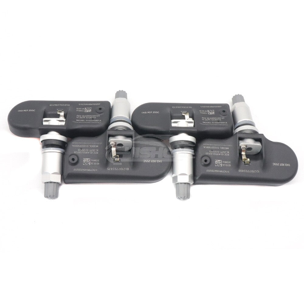Kit 4 TPMS Tire Pressure Sensors for Audi for A4 , Q5, for Volkswagen Beetle, for Jetta , for Passat 1K0907255C
