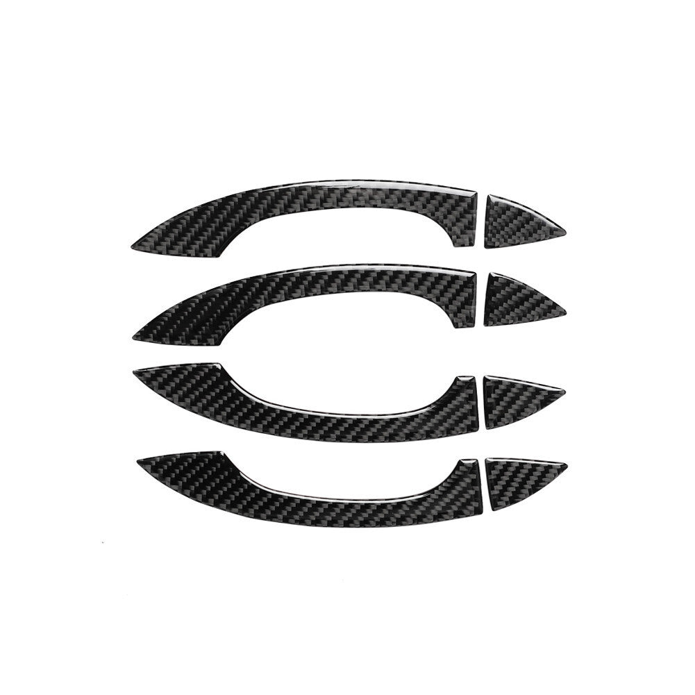 Car Outside Door Handle Trim Interior Carbon Fiber Sticker for Audi Q7 2016-2019
