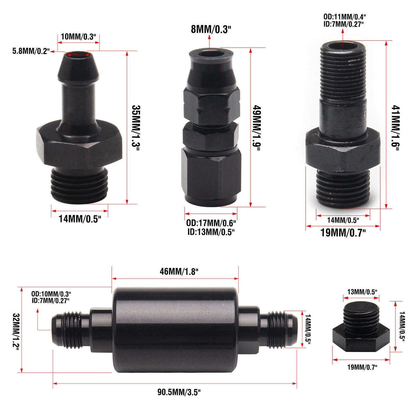 High Fuel Pressure Regulator Gauge Rail Line For B-Series B16 B18 B20 Si LS GSR