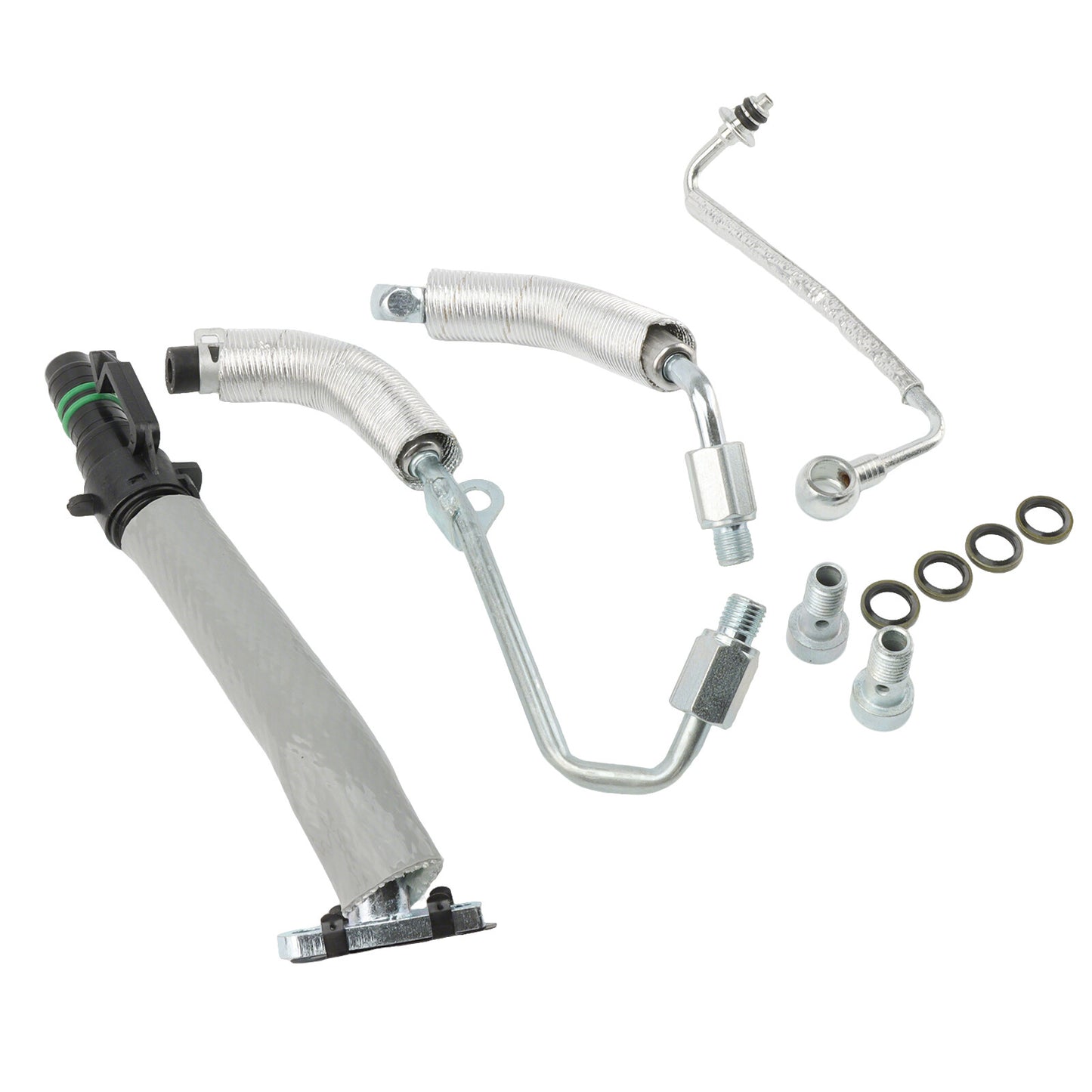 4× For Turbo Oil Return Drain Oil Feed Pipe Kit for Chevy for Cruze Sonic 1.4L 25198546