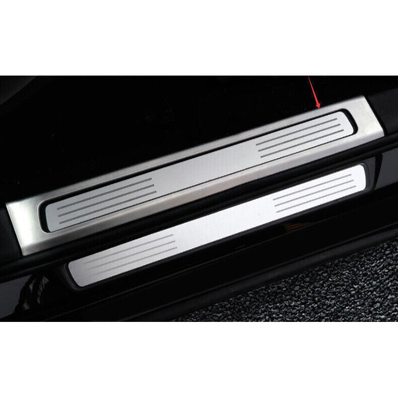 for Volvo S90 2017-22 Silver Steel Door Sill Scuff Plate Protector Threshold 4x