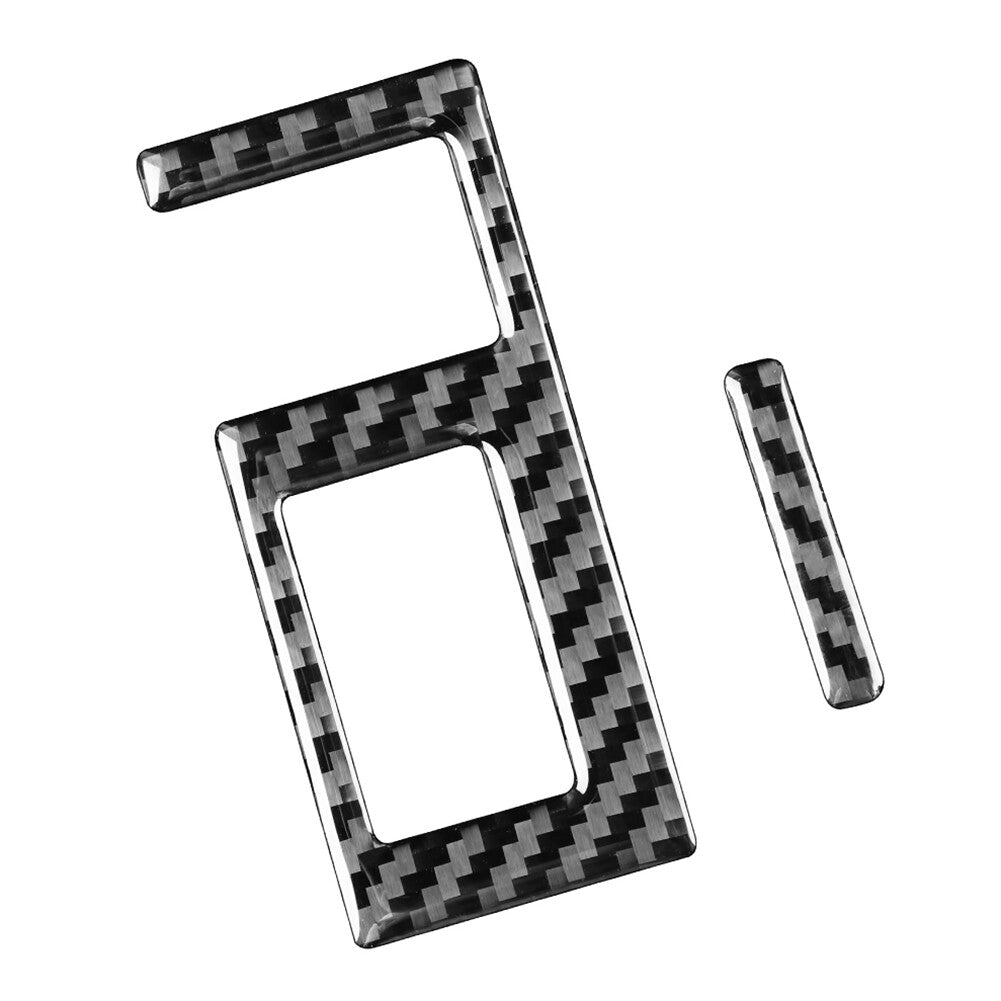 Carbon Fiber Look Head Light Switch Button Cover Fit for Toyota Tundra 2014-21 Black