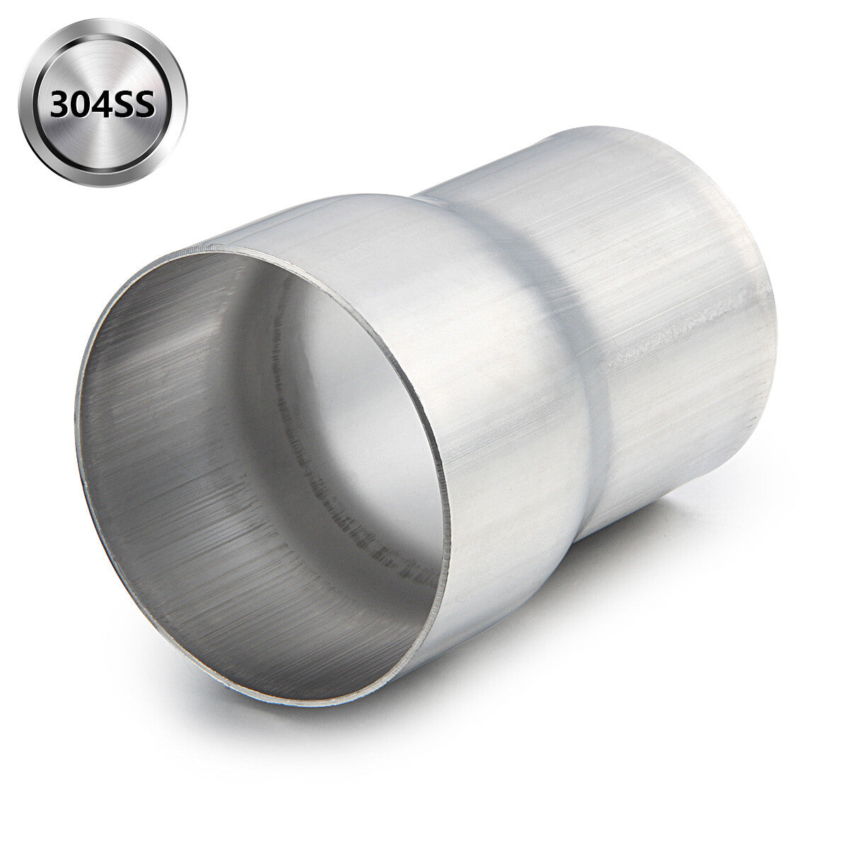 2.5-inch ID-3-inch OD Exhaust Adapter Connector Exhaust Pipe Reducer 304 Stainless Steel