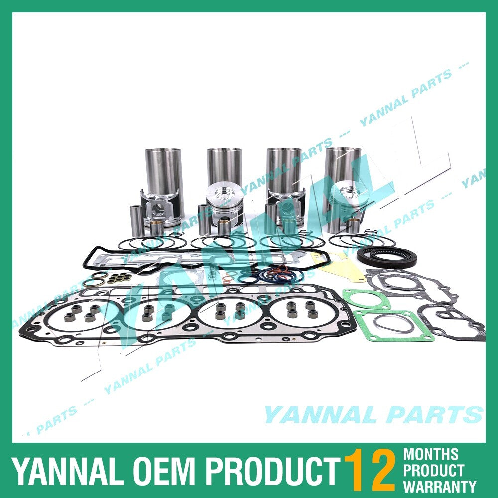 4TNV98 16V Overhaul and Rebuild Kit with Complete Gaskets for Yanmar Diesel Engines