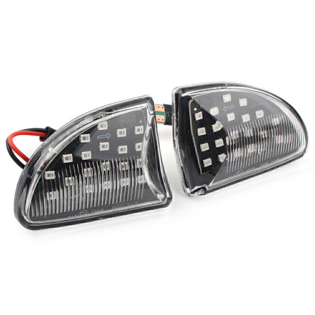 Amber LED Sequential Dynamic Clear Side Marker Light Fit for Smart Fortwo W451 Coupe
