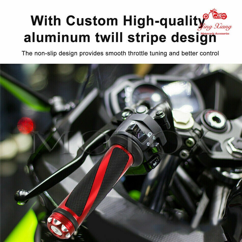 7/8 Handle Bar Hand Grips Fit For 650 400 ER6F Z750 Z1000 Z900 ZX7R 6R