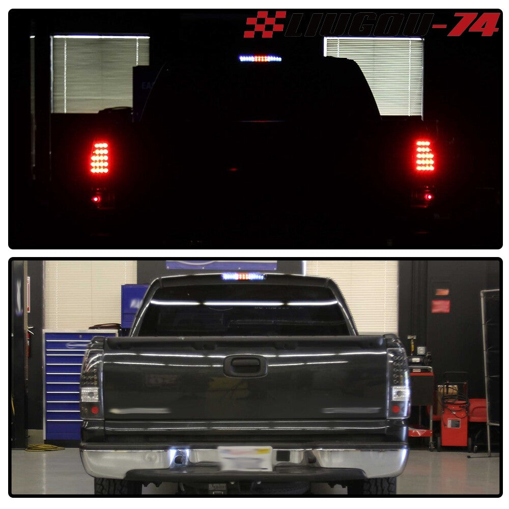 Transparent LED third brake light/cargo light suitable for 1999-06 for Chevrolet Silverado for GMC for Sierra