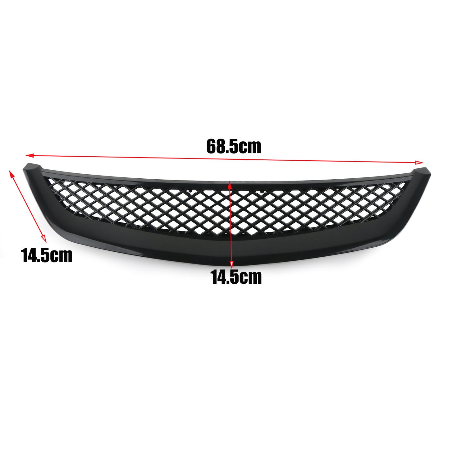 Front bumper grille grille cover for 2001-2003 for Honda for Civic EM2 ES1 JDM mesh