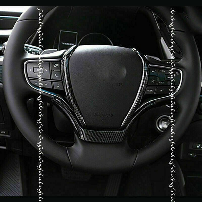 for Lexus ES350/300H 2019-2022 ABS Carbon Fiber Steering Wheel Cover Panel Trim