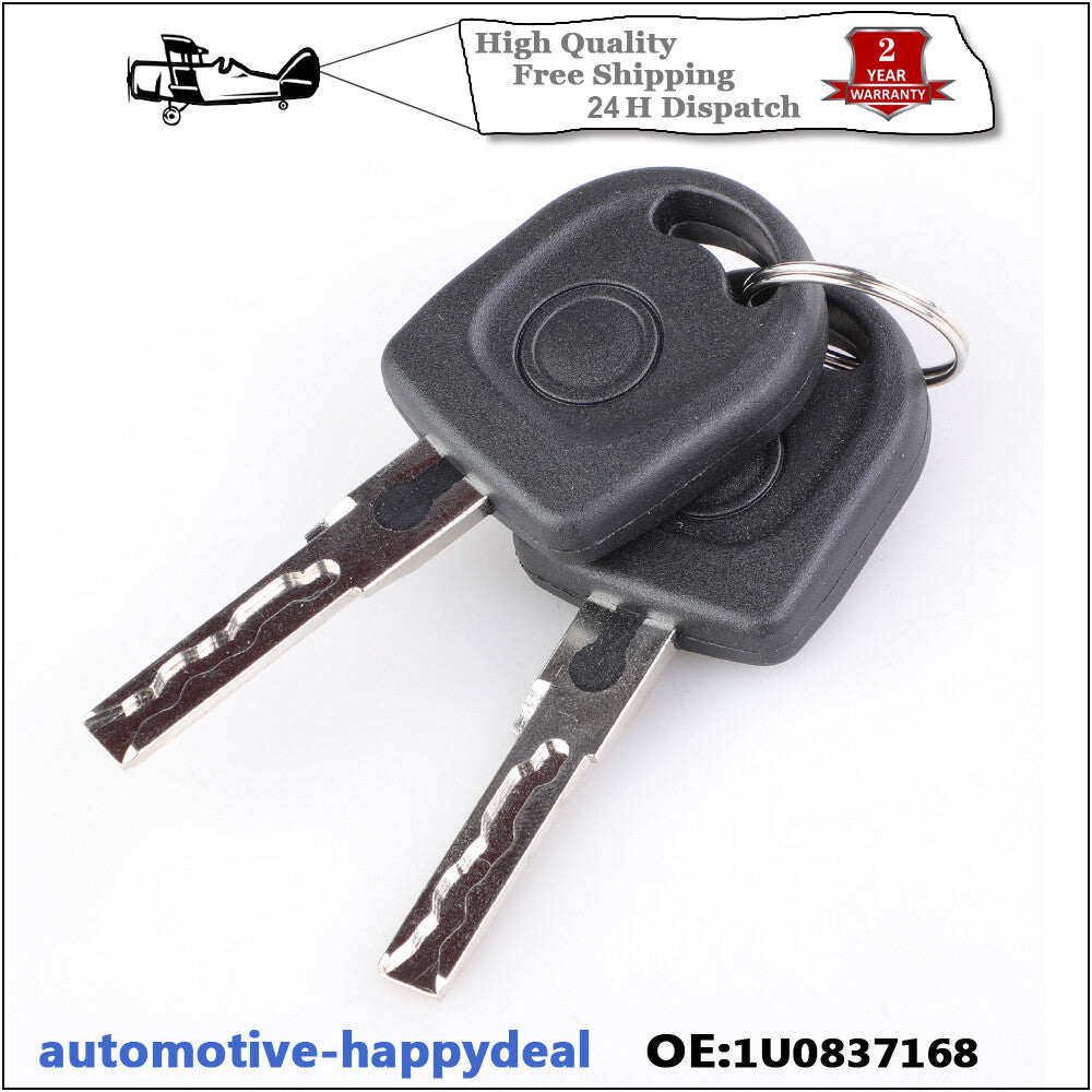 for VW Fabia 1999-2007 Front Right Driver Door Lock Barrel 2 Keys 1U0837168 A