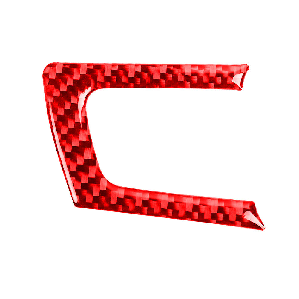 Red Carbon Fiber Steering Wheel Button Cover Trim for Mazda MX-5 Miata 2009-2015