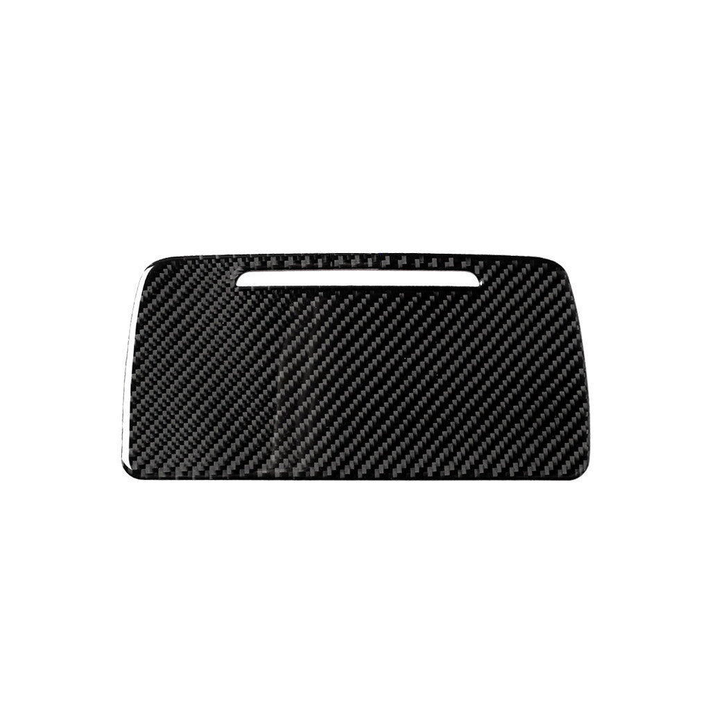 Carbon Fiber Storage Box Panel Cover Trim Sticker for BMW 5 Series F10 2011-2017