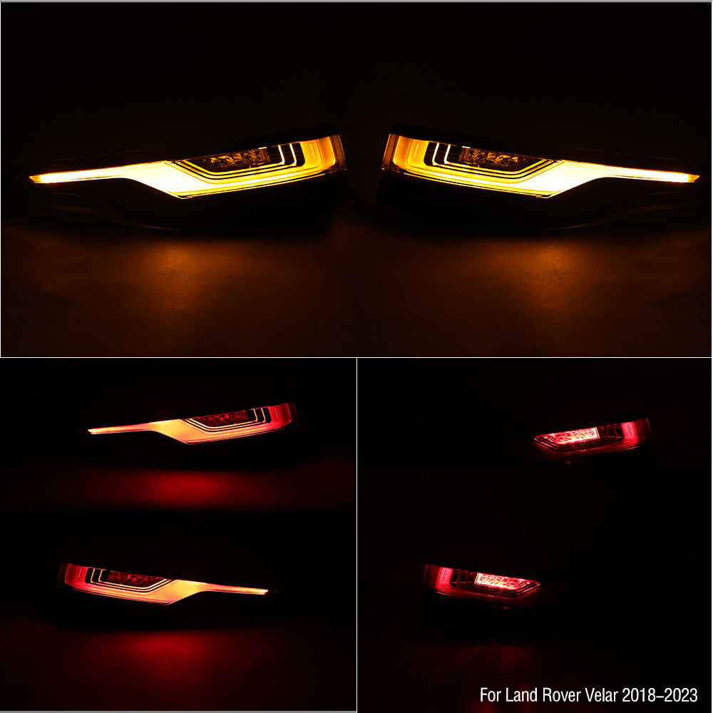 Left+Right Side LED Tail Light for Range Rover Velar 2018-2023 Rear Brake Lamp