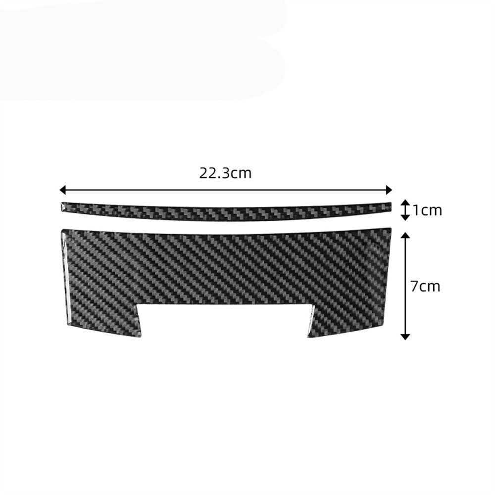 2Pcs Carbon Fiber Center Storage Box Panel Trim Cover for Honda Accord 2013-2017