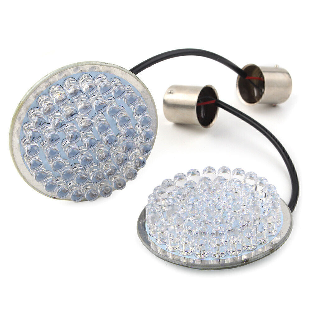 2X Red LED Rear Turn Signal Light Blinker for Harley Softail Touring Sportster