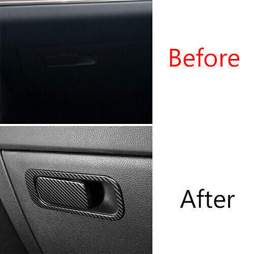 for Co -Pilot Storage Box Handle Sticker Cover Trim for Kia K5 21-2022 Carbon Fiber