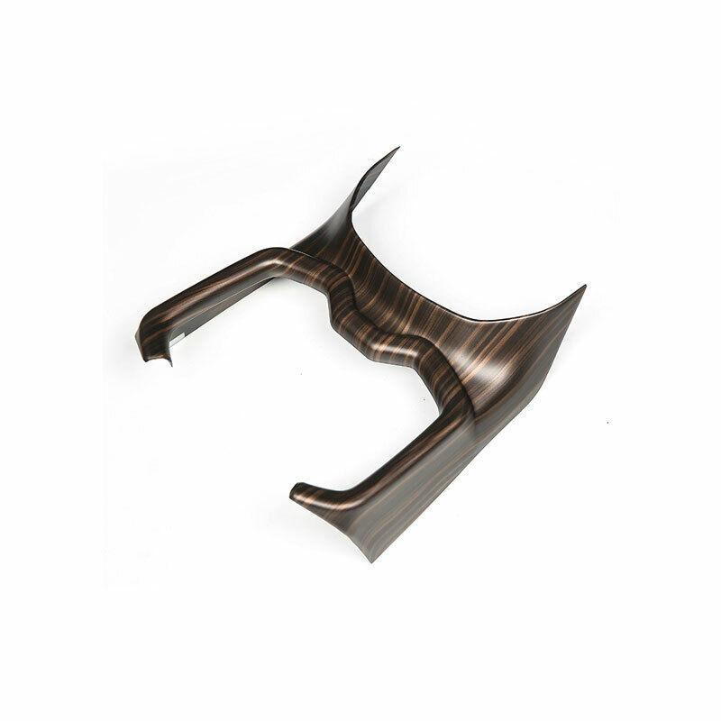 Center Console Water Cup Frame Cover for Toyota RAV4 2019-2023 Brown Wood Grain