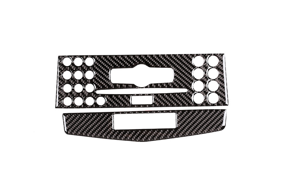 Central Control CD Panel Trim for Mercedes-Benz C Class W204 2007-10Carbon Fiber