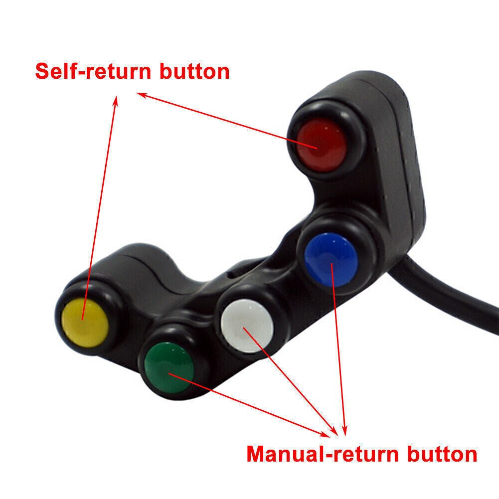 Universal 5 Taste Array Motorrad Schalter Rennr?der 7/8 22mm Lenker Schalter