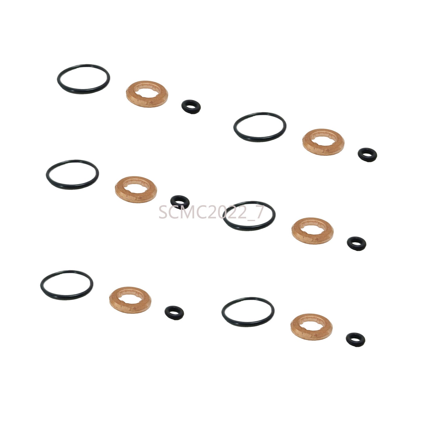 6X Injector Nozzle Seal Gasket Kit For 3.0 TDI for AUDI A4 Q5 for VW Touareg 059130519B
