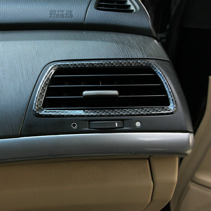 3X for Honda Accord 8th 2008-2012 Carbon Look Console Air Outlet Vent Cover Trim