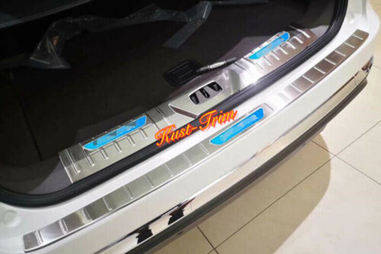 for Lincoln Aviator 2020-2022 Silver Rear Bumper Protector Sill Plate Cover Trim