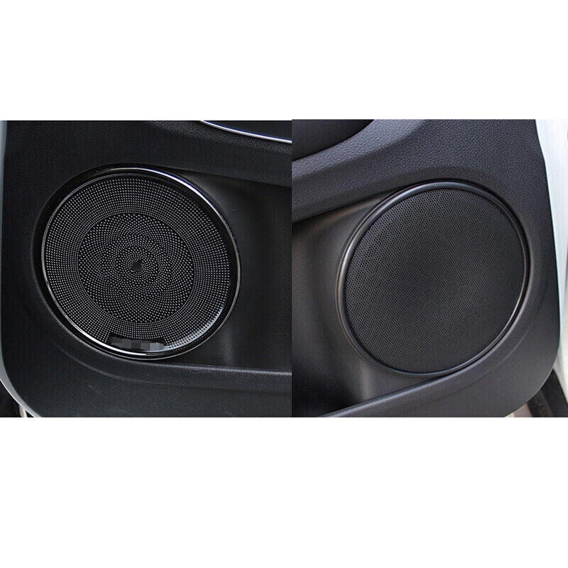 For 2016-2022 for Honda HR-V HRV Black Inner Door Speaker Horn Ring Cover Trim