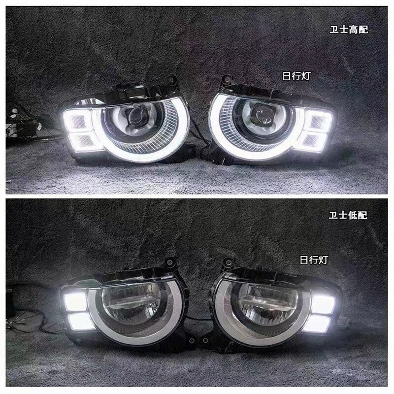 Pair LED Front Premium Headlight Assembly for Land Rover New for Defender 2020-2023