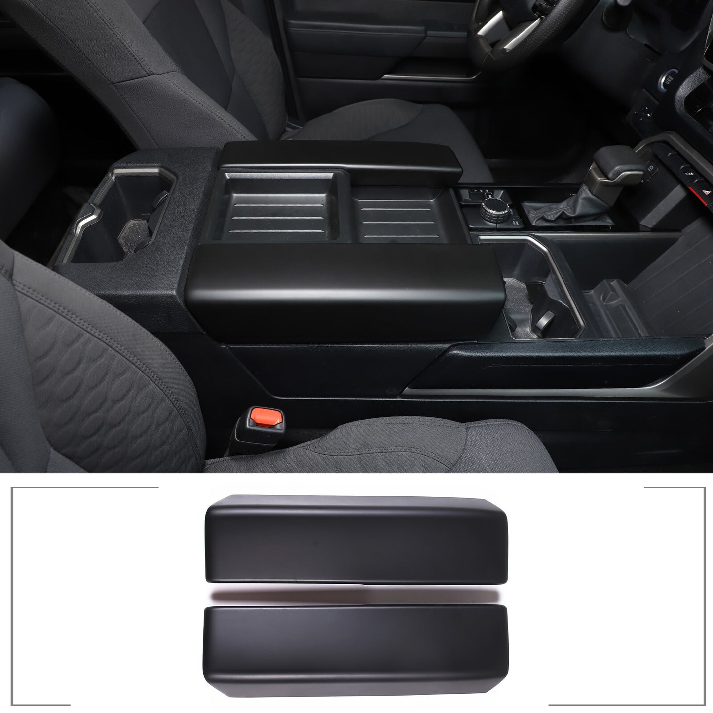 ABS carbon fiber internal handle panel cover for Toyota Tundra Sequoia 2022 - 2023