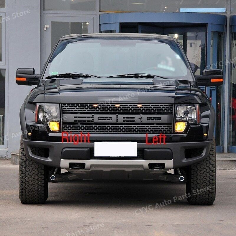 Pair Front Lower Bumper Hole Cover Beze Cap For 2009-2014 for Ford F-150 SVT