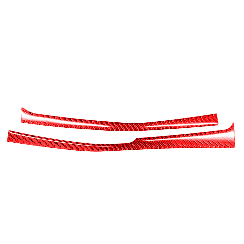 Red Carbon Fiber Gear Shift Side Decorative Trim for Toyota for Corolla 2014-2018