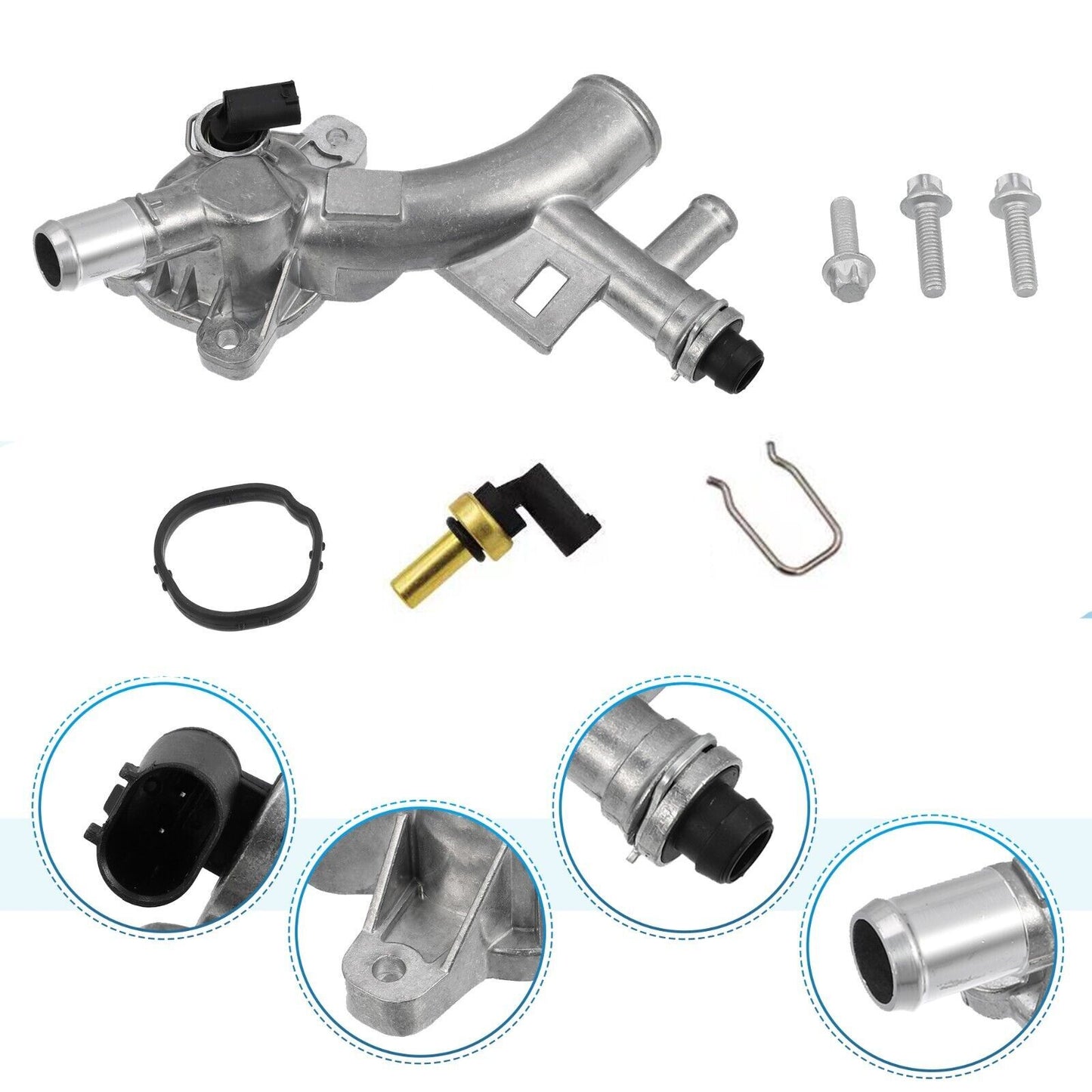 Engine coolant socket with sensor for Chevrolet for Cruze Sonic Trax Encore 1.4L